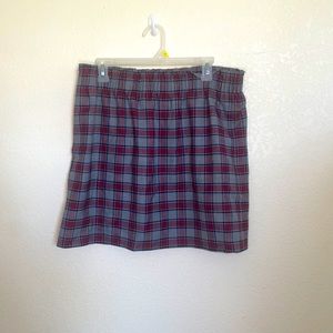 J Crew Wool Plaid Skirt